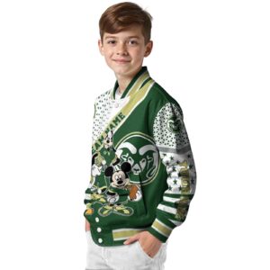 customized colorado state rams mickey donald goofy green white jacket trendy jacketwow