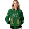customized columbus blue jackets shamrock pattern green jacket latest model jacketwow