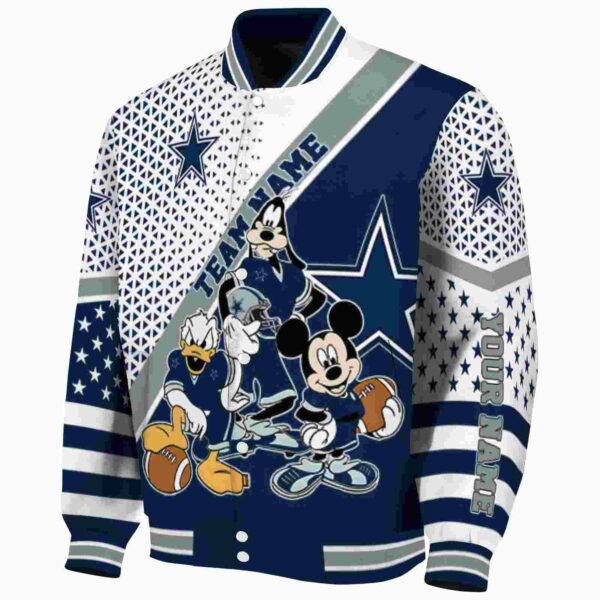 customized dallas cowboys mickey donald goofy blue white jacket best selling jacketwow