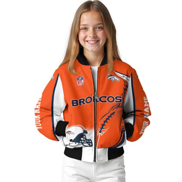 customized denver broncos flaming football orange white jacket top rated jacketwow