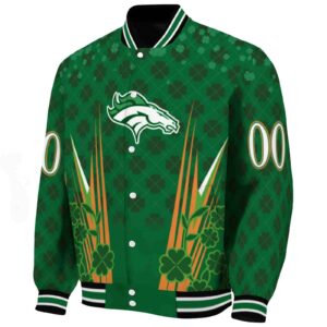 customized denver broncos shamrock pattern green jacket best selling jacketwow