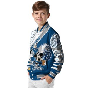 customized drake bulldogs mickey donald goofy blue white jacket trendy jacketwow