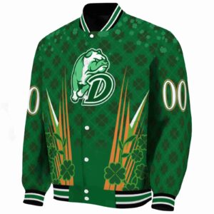 customized drake bulldogs shamrock pattern green jacket best selling jacketwow