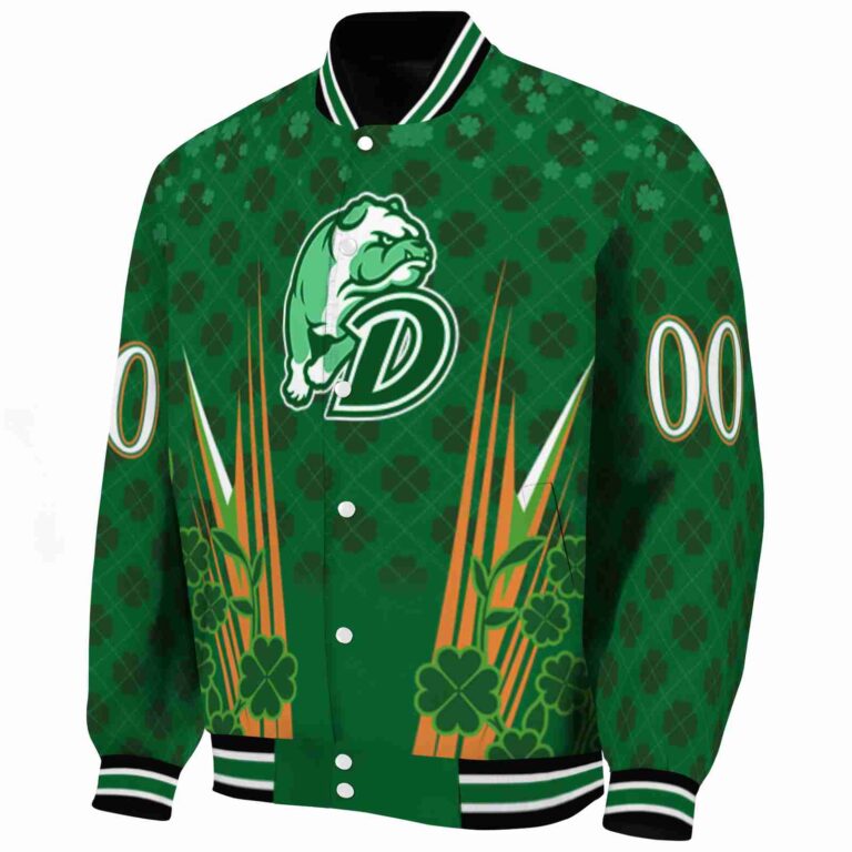 customized drake bulldogs shamrock pattern green jacket best selling jacketwow