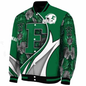 customized eastern michigan eagles floral print green jacket best selling jacketwow