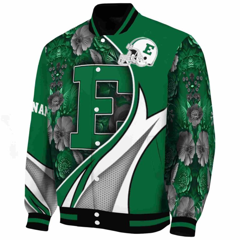 customized eastern michigan eagles floral print green jacket best selling jacketwow