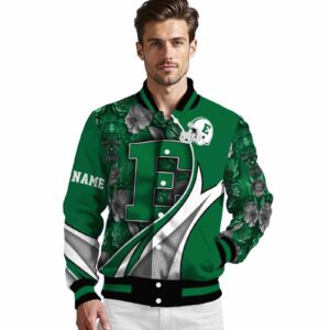 customized eastern michigan eagles floral print green jacket high quality jacketwow