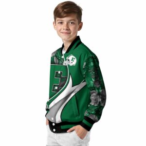 customized eastern michigan eagles floral print green jacket trendy jacketwow