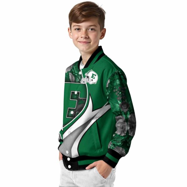 customized eastern michigan eagles floral print green jacket trendy jacketwow