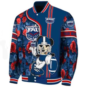 customized florida atlantic owls rose mickey blue jacket best selling jacketwow