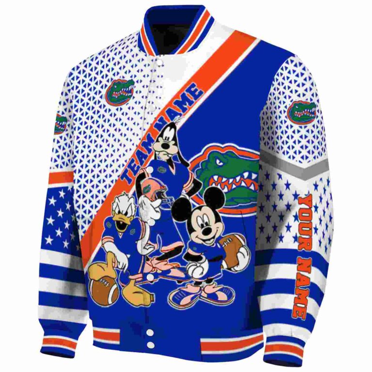 customized florida gators mickey donald goofy blue white jacket best selling jacketwow
