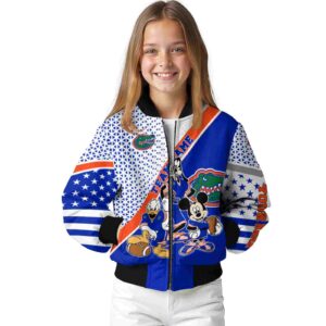 customized florida gators mickey donald goofy blue white jacket top rated jacketwow