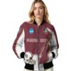customized florida state seminoles flaming football garnet white jacket latest model jacketwow