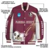 customized florida state seminoles flaming football garnet white jacket new arrival jacketwow