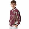 customized florida state seminoles flaming football garnet white jacket trendy jacketwow