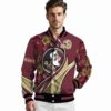 customized florida state seminoles floral print garnet jacket high quality jacketwow