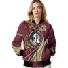 customized florida state seminoles floral print garnet jacket latest model jacketwow