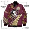 customized florida state seminoles floral print garnet jacket new arrival jacketwow