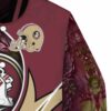 customized florida state seminoles floral print garnet jacket premium grade jacketwow