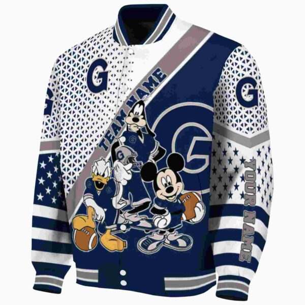 customized georgetown hoyas mickey donald goofy blue white jacket best selling jacketwow