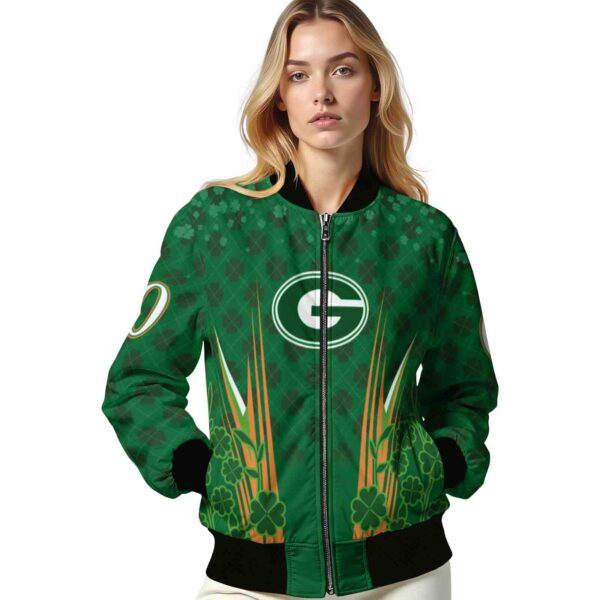 customized georgia bulldogs shamrock pattern green jacket latest model jacketwow