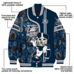 customized georgia southern eagles rose mickey blue jacket best selling jacketwow