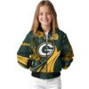customized green bay packers floral print green jacket top rated jacketwow