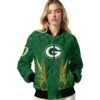 customized green bay packers shamrock pattern green jacket latest model jacketwow