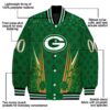 customized green bay packers shamrock pattern green jacket new arrival jacketwow
