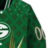 customized green bay packers shamrock pattern green jacket premium grade jacketwow
