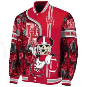 customized houston cougars rose mickey red jacket best selling jacketwow