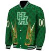 customized houston cougars shamrock pattern green jacket best selling jacketwow