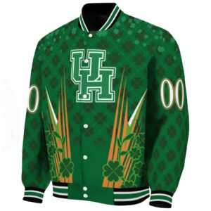 customized houston cougars shamrock pattern green jacket best selling jacketwow