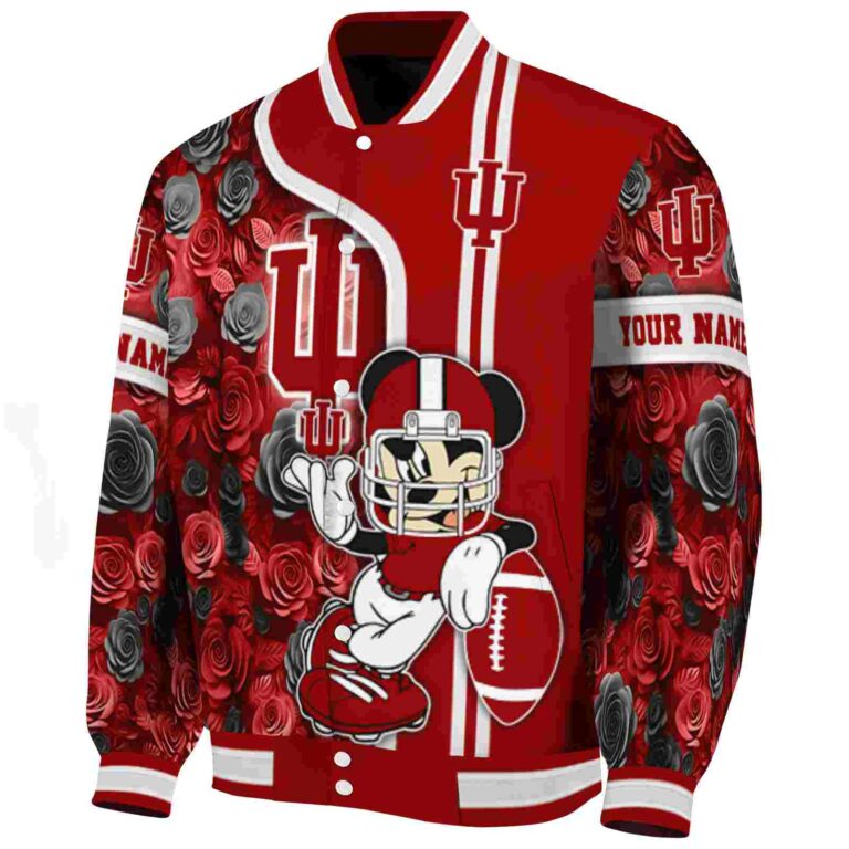 customized indiana hoosiers rose mickey red jacket best selling jacketwow