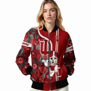 customized indiana hoosiers rose mickey red jacket latest model jacketwow