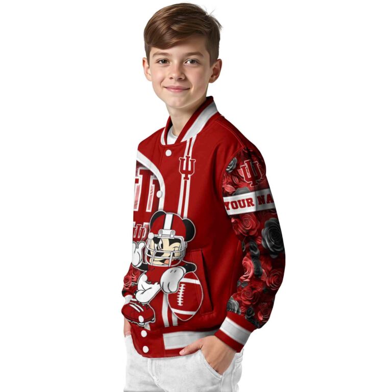 customized indiana hoosiers rose mickey red jacket trendy jacketwow