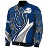 customized indianapolis colts floral print blue jacket best selling jacketwow