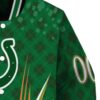 customized indianapolis colts shamrock pattern green jacket premium grade jacketwow