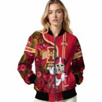 customized iowa state cyclones rose mickey red jacket best selling jacketwow