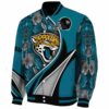 customized jacksonville jaguars floral print teal jacket best selling jacketwow