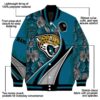 customized jacksonville jaguars floral print teal jacket new arrival jacketwow