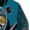 customized jacksonville jaguars floral print teal jacket premium grade jacketwow