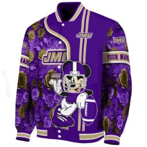 customized james madison dukes rose mickey purple jacket best selling jacketwow
