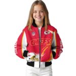 customized kansas city chiefs flaming football red white jacket best selling jacketwow