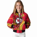 customized kansas city chiefs floral print red jacket best selling jacketwow