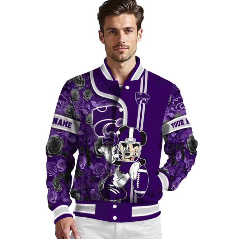 customized kansas state wildcats rose mickey purple jacket high quality jacketwow