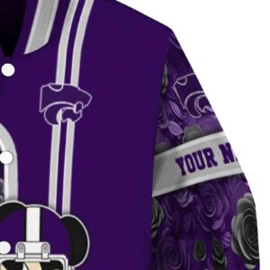 customized kansas state wildcats rose mickey purple jacket premium grade jacketwow