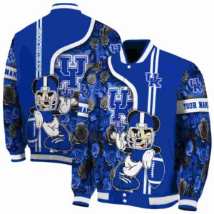 customized kentucky wildcats rose mickey blue jacket fashion forward jacketwow