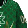 customized kentucky wildcats shamrock pattern green jacket premium grade jacketwow