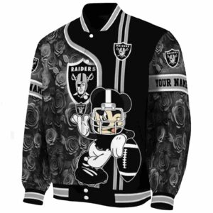 customized las vegas raiders rose mickey black jacket best selling jacketwow